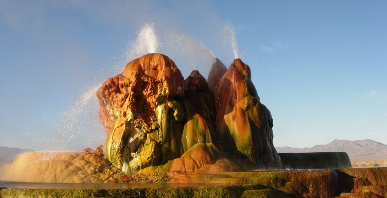 Fly Geyser near Black Rock Desert , Nevada