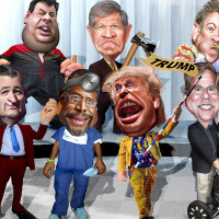 来年こんな変な人がアメリカの大統領になるかもよ!